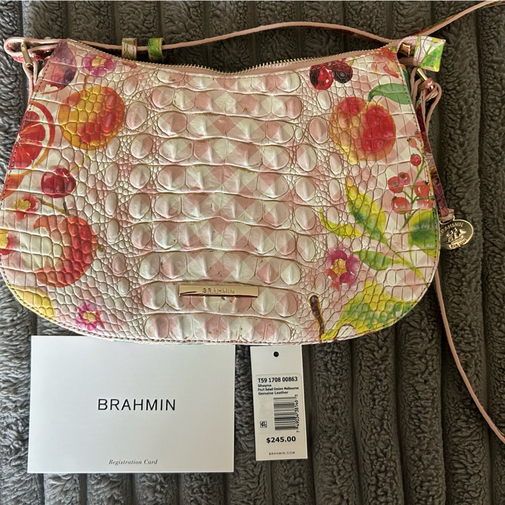 NWOT Brahmin Shayna FruitSalad Ombré Melbourne